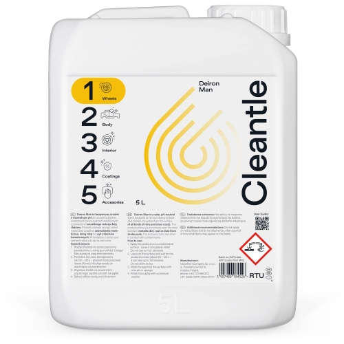 CLEANTLE DEIRON MAN 5L deironizer do czyszczenia felg
